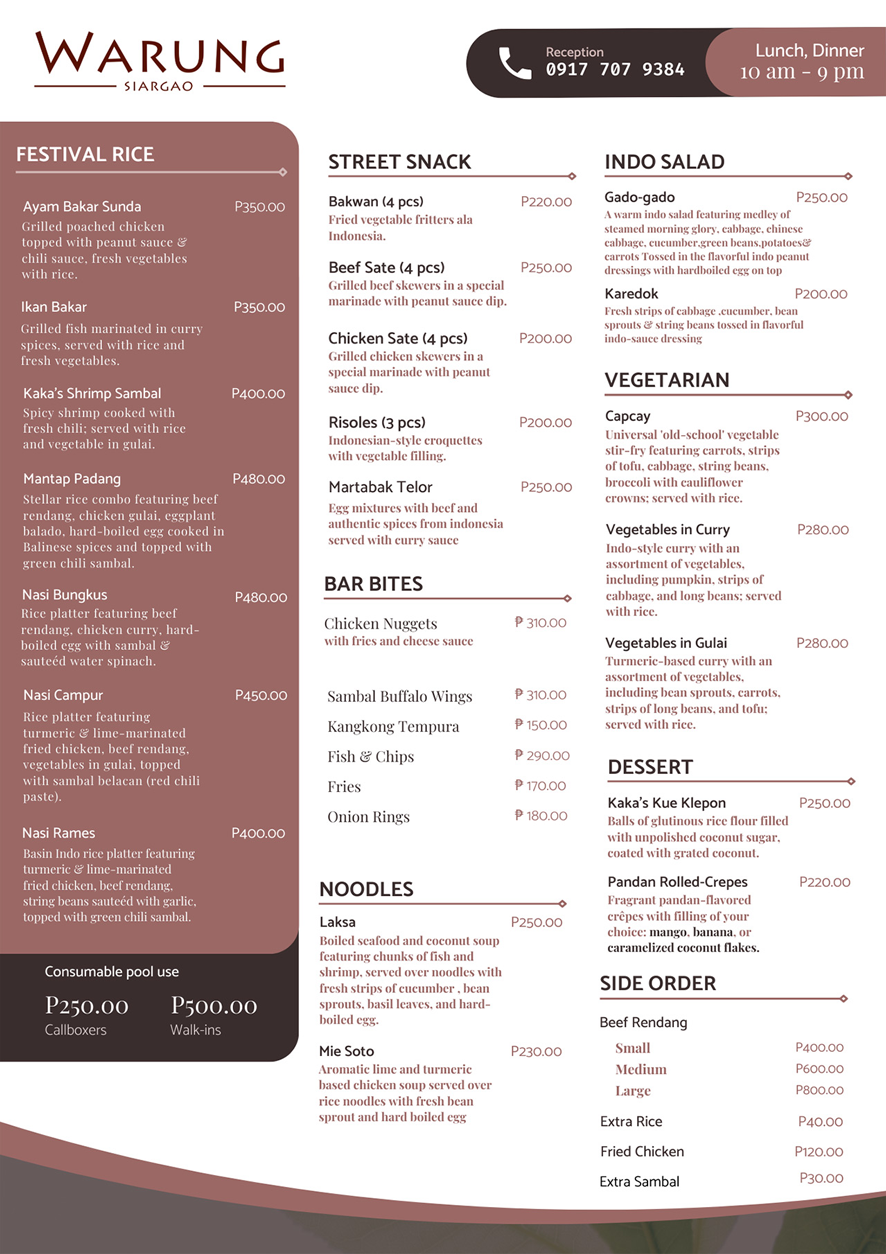 Warung Menu